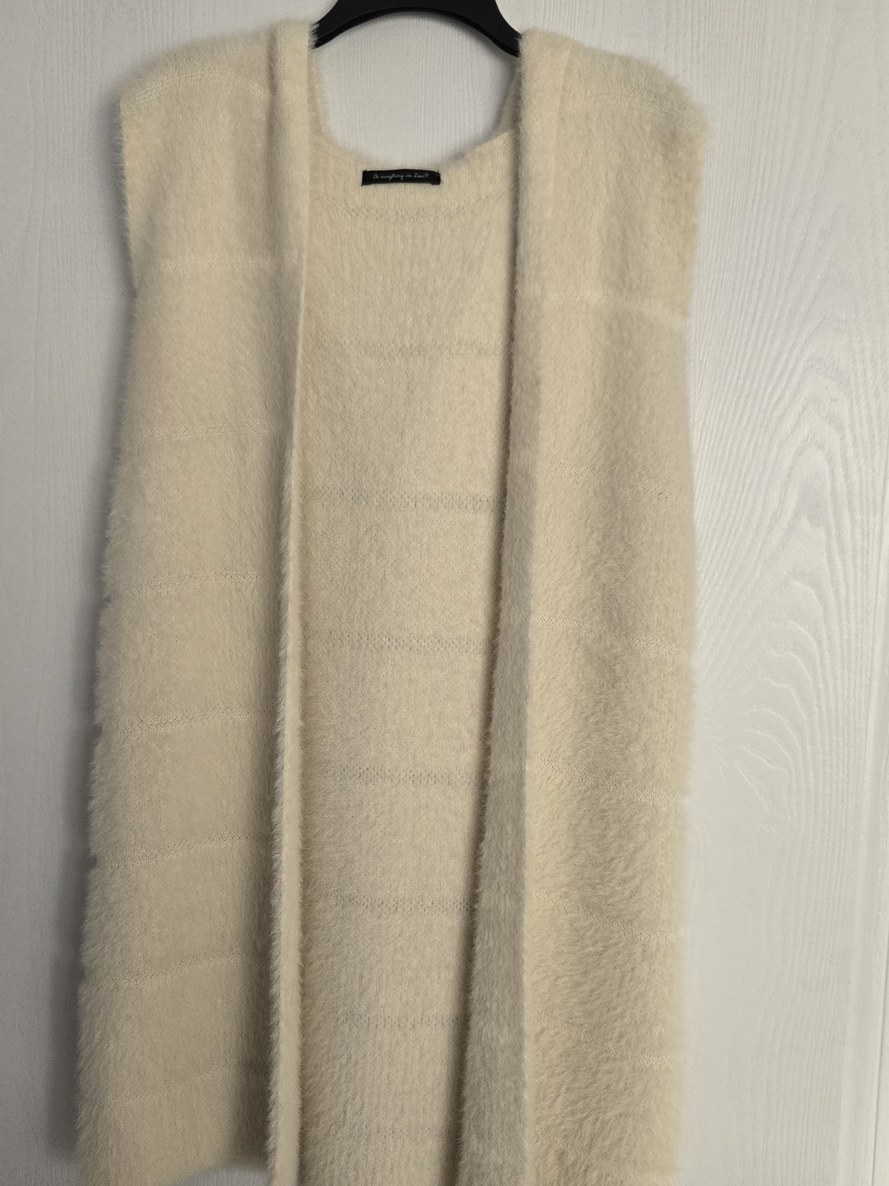 Do Everything In Love Cozy Cream Open-Front Women’s Hooded Sweater Vest